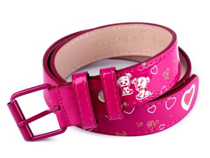 Dívčí pásek šíře 2,9 cm (Balení 1 ks, Varianta 1 (75 cm) růžová sv.)