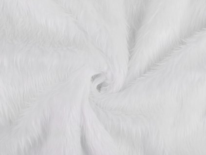 Kožešina s delším chlupem (Balení 1 m, Varianta bílá)
