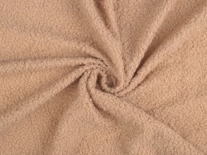 Teddy plyšová látka (Balení 1 m, Varianta 1 (1) (245 g/m²) bílá mléčná)