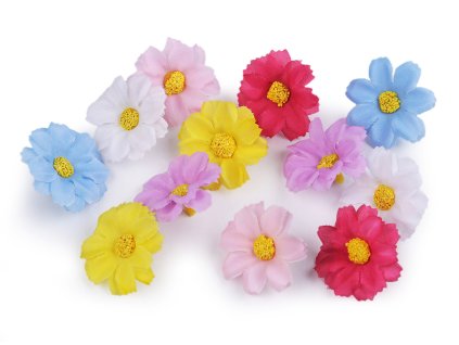 Umělý květ Ø3,5 cm (Balení 12 ks, Varianta 1 bílá)