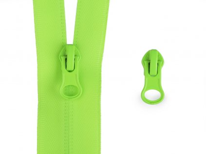 Jezdec ke spirálovým voděodolným zipům No 7 (Balení 5 ks, Varianta 1 (D535) zelená neon)