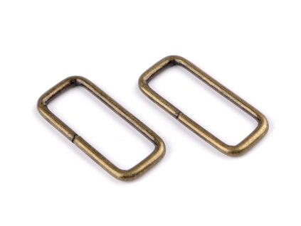 Průvlek / vsuvka šíře 25 mm (Balení 20 ks, Varianta 1 (25x9 mm) nikl sv.)