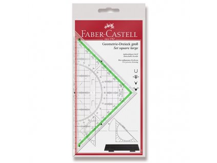 Multifunkční trojúhelník Faber-Castell TEKA s úchytem