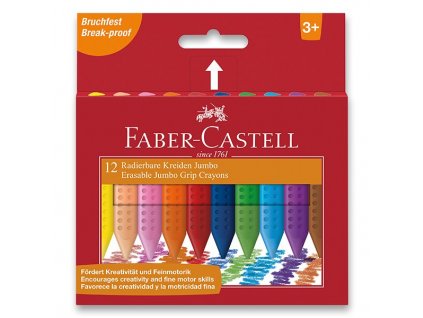 Voskové pastelky Faber-Castell Colour Grip Jumbo 12 barev