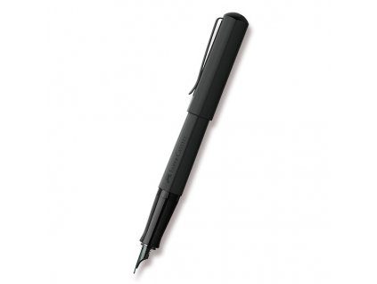 Faber-Castell Hexo Black Matt plnicí pero hrot M