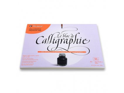 Blok Clairefontaine Calligraphy Pad A4, 30 listů, 125 g
