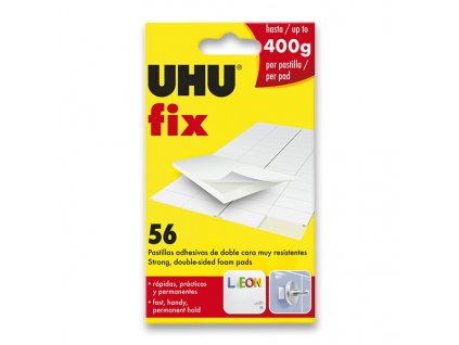 Oboustranně lepicí polštářky UHU Fix 56 ks