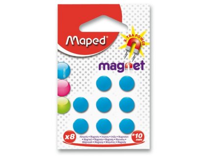 Kulaté magnety Maped - průměr 10 mm 8 ks, mix barev