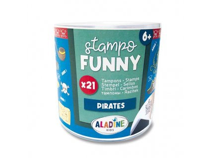 Razítka Aladine Stampo Funny Piráti, 21 ks