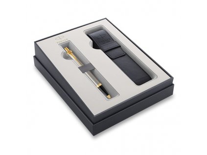 Parker IM Brushed Metal GT kuličkové pero, dárková kazeta s pouzdrem