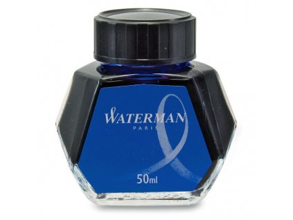 Lahvičkový inkoust Waterman různé barvy modrý