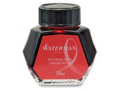 Lahvičkový inkoust Waterman různé barvy červený