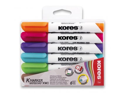 Popisovač Kores K-Marker Whiteboard sada 6 barev