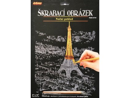 Škrabací obrázek - Eiffelova věž