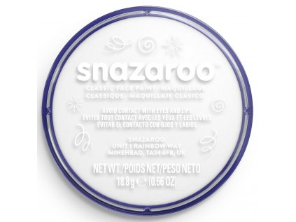 25530 766416180001 snz classic face paint 18ml white closed