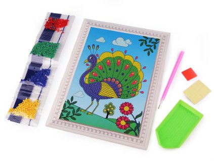 Diamantové malování, kreativní sada 17,5x23,5 cm (Balení 1 sada, Varianta 4 bílá kosmonaut)