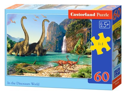 27402 2 puzzle castorland 60 dilku dinosauri svet