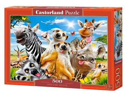 27429 puzzle castorland 500 dilku africke selfie