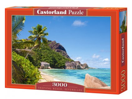 Puzzle Castorland 3000 dílků - Tropical Beach, Seychelles