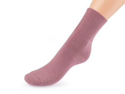 Dámské / dívčí bavlněné ponožky se zdravotním lemem (Balení 1 pár, Varianta 1 béžová tm.)