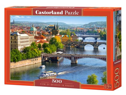 21867 puzzle castorland 500 dilku vyhled na mosty prahy