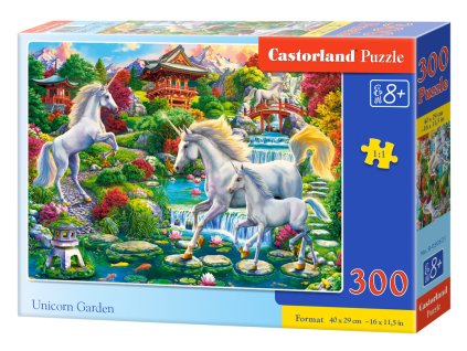 26022 1 castorland puzzle 300 dilku zahrada jednorozcu