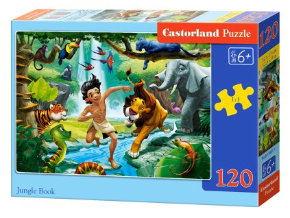 21759 1 puzzle castorland 120 dilku kniha dzungli