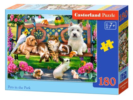 22191 puzzle castorland 180 dilku mazlicci v parku