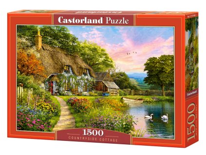 23970 3 puzzle castorland 1500 dilku venkovska chalupa