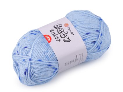 Pletací příze Baby Color 50 g (Balení 1 ks, Varianta 18 (204) bílá mléčná)