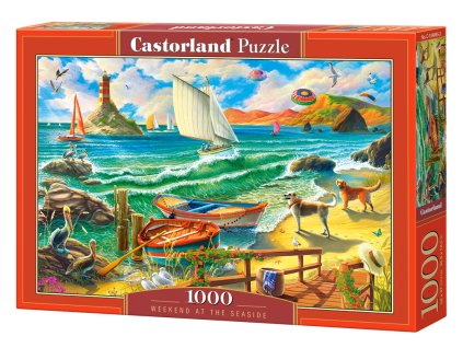 24756 puzzle castorland 1000 dilku weekend at the seaside
