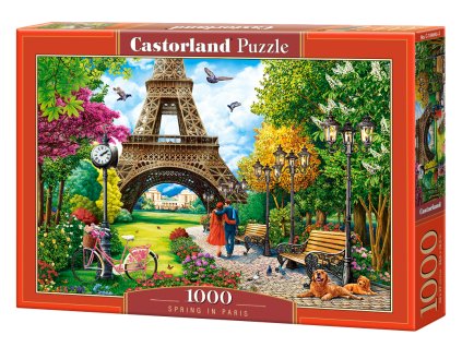 24660 2 puzzle castorland 1000 dilku prochazka v parizi