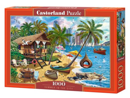 26031 2 puzzle castorland 1000 dilku leto ve meste