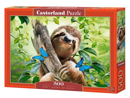 22218 puzzle castorland 500 dilku nespechej a bud stastny lenochod