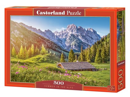 22440 2 puzzle castorland 500 dilku leto v alpach