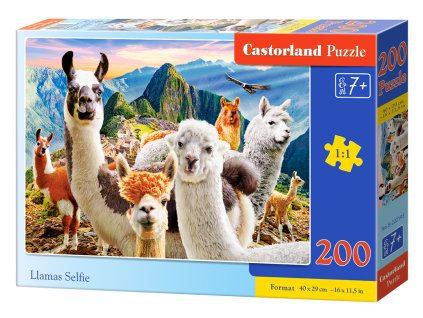 Puzzle Castorland 200 dílků - Lamy