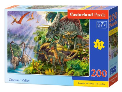 23949 2 puzzle castorland 200 dilku udoli dinosauru