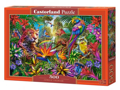 Puzzle Castorland 500 dílků - Móda džungle