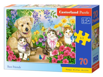 Puzzle Castorland 70 dílků premium - Nejlepší přátelé