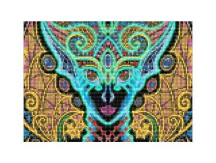 25311 1 5d diamantovy obrazek svitici ve tme dama 30x40cm