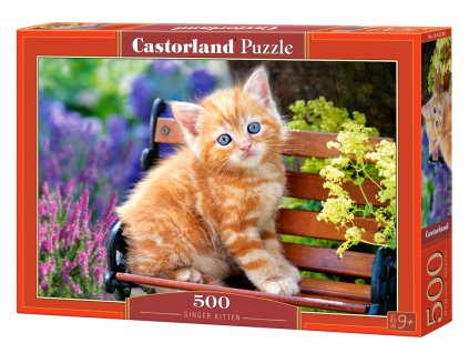 20106 puzzle castorland 500 dilku kote na lavicce