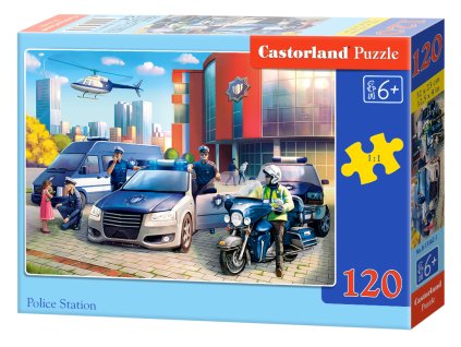 23655 3 puzzle castorland 120 dilku policejni stanice