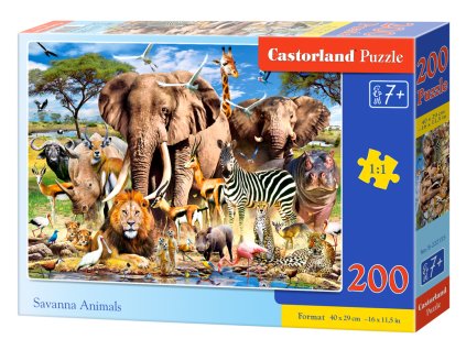 23721 puzzle castorland 200 dilku safari