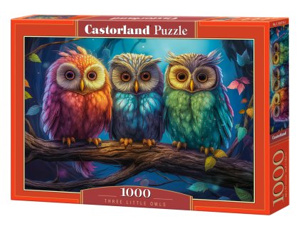 27664 puzzle castorland 1000 dilku tri male sovy