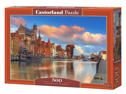 27718 puzzle castorland 500 dilku colors of gdansk