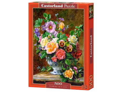 27742 2 puzzle castorland 500 dilku kvetiny ve vaze