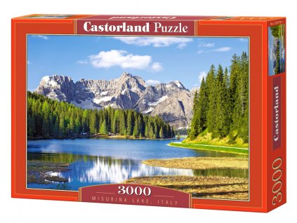 Puzzle Castorland 3000 dílků - Jezero Missurina, Itálie