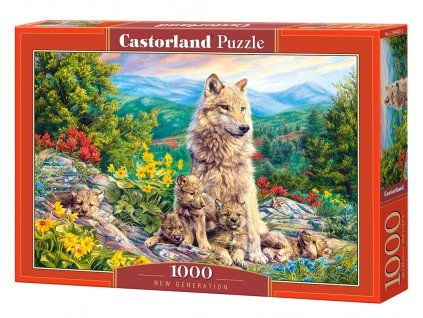 Puzzle Castorland 1000 dílků - Nová generace vlků