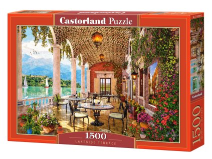 26325 1 puzzle castorland 1500 dilku posezeni u jezera