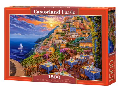 27591 1 puzzle castorland 1500 dilku romantic positano evening